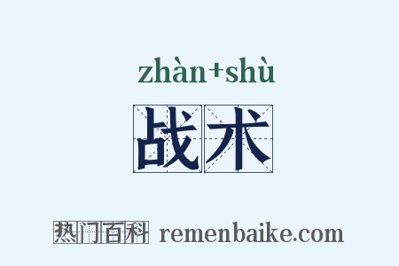 战术是什么意思的图片